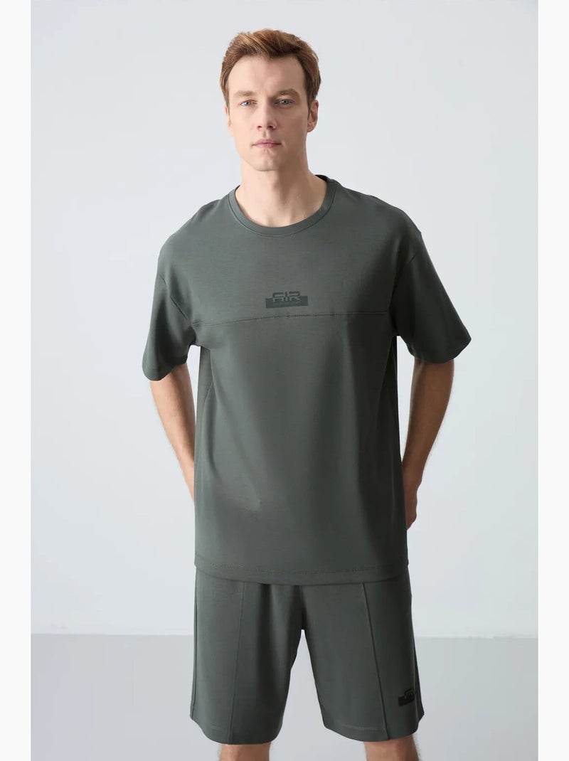 Ensemble homme t-shirt et short oversize tommy Gris Noir - Kiabi