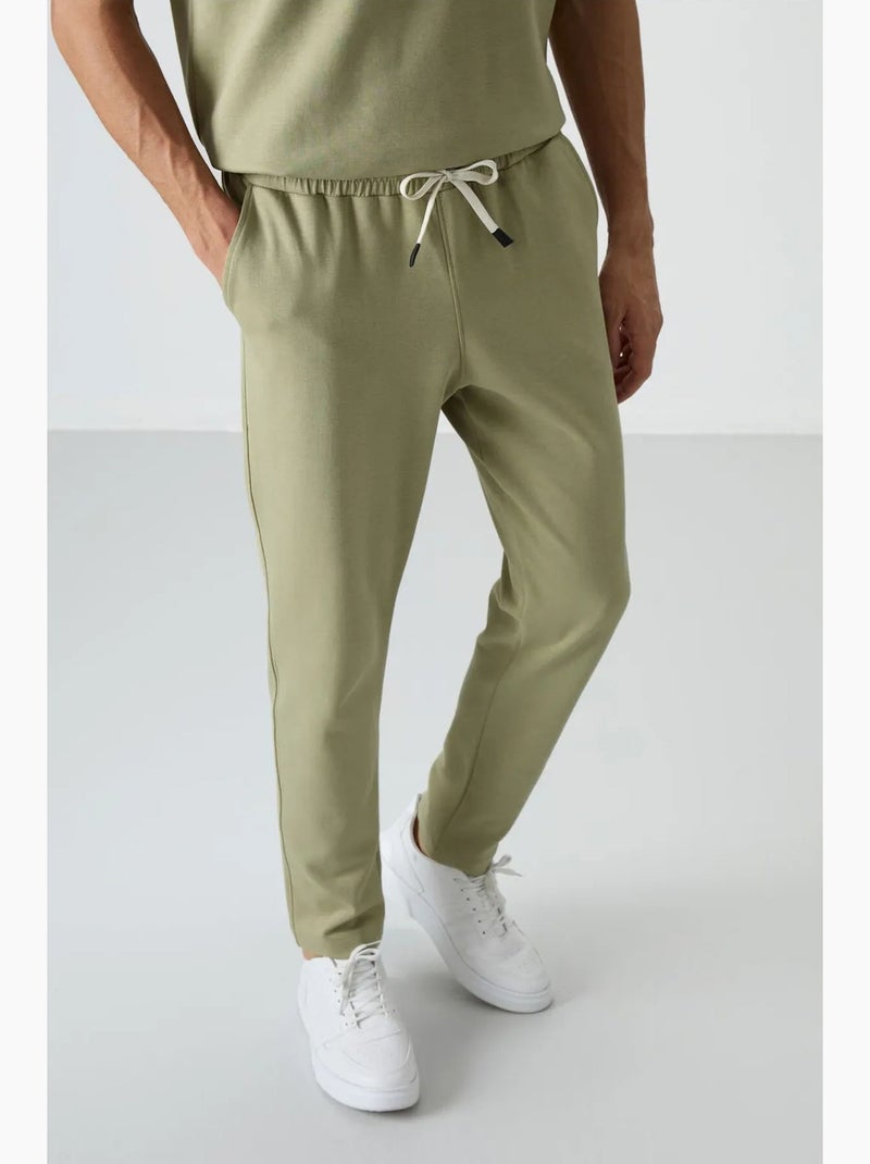 Ensemble homme t-shirt oversize et pantalon tommy Kaki - Kiabi