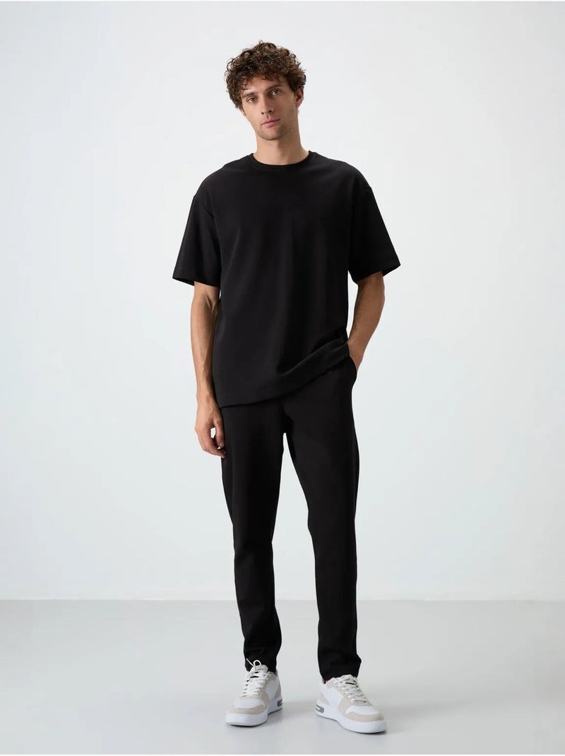 Ensemble homme t-shirt oversize et pantalon tommy Noir - Kiabi