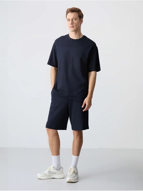 Ensemble homme t-shirt oversize et short en coton mélangé tommy - Kiabi