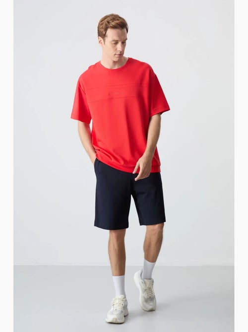 Ensemble homme t-shirt oversize et short en coton mélangé tommy - Kiabi Ensemble homme t-shirt oversize et short en coton mélangé tommy - Kiabi