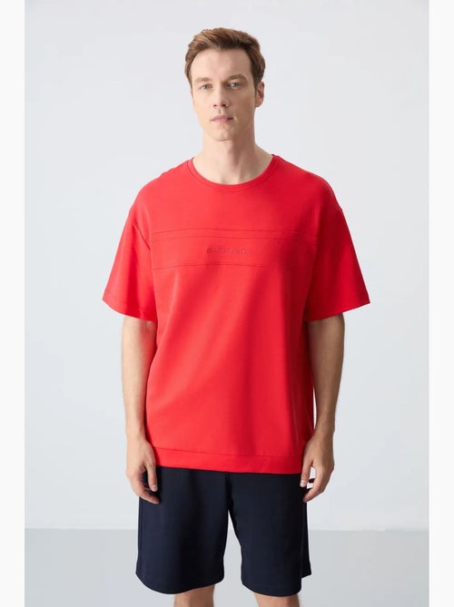 Ensemble homme t-shirt oversize et short en coton mélangé tommy - Kiabi Ensemble homme t-shirt oversize et short en coton mélangé tommy - Kiabi
