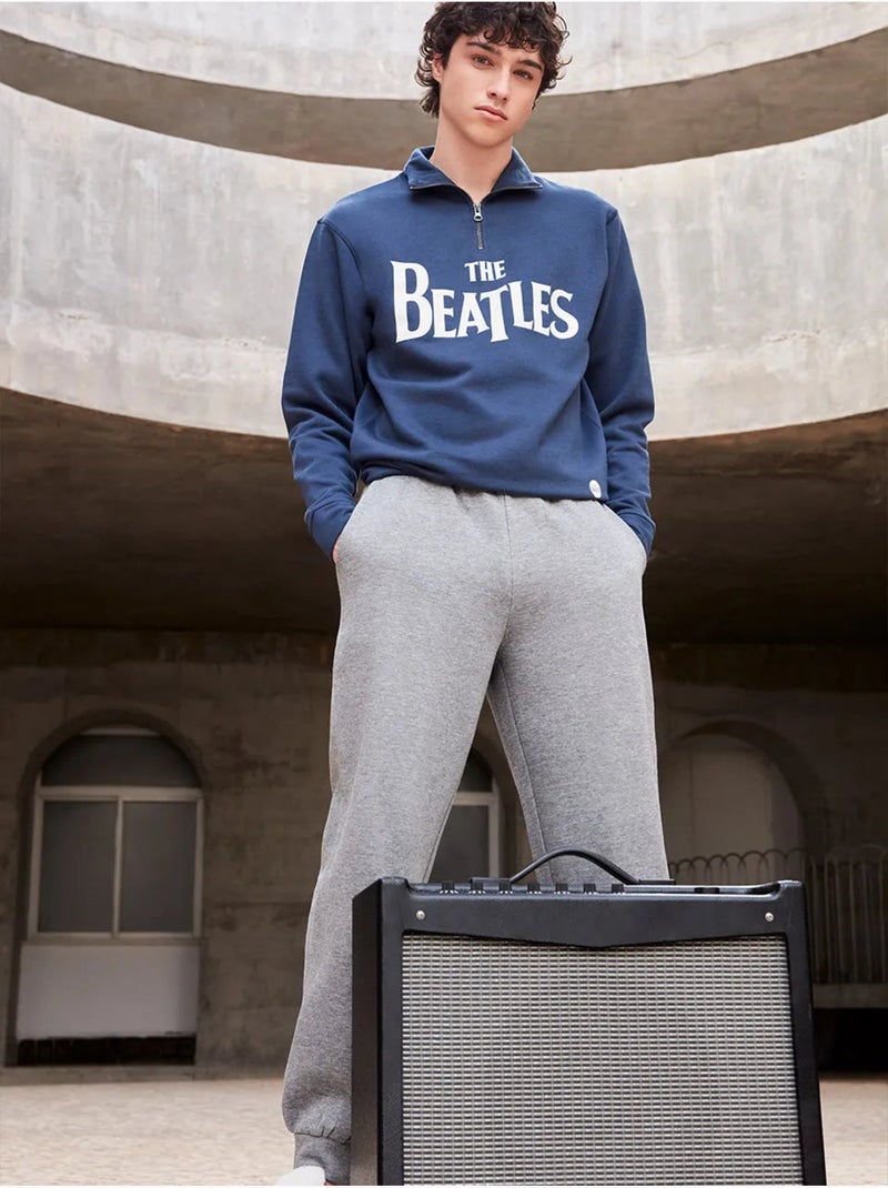 Ensemble homme the beatles molleton intérieur gratté Bleu pétrole - Kiabi
