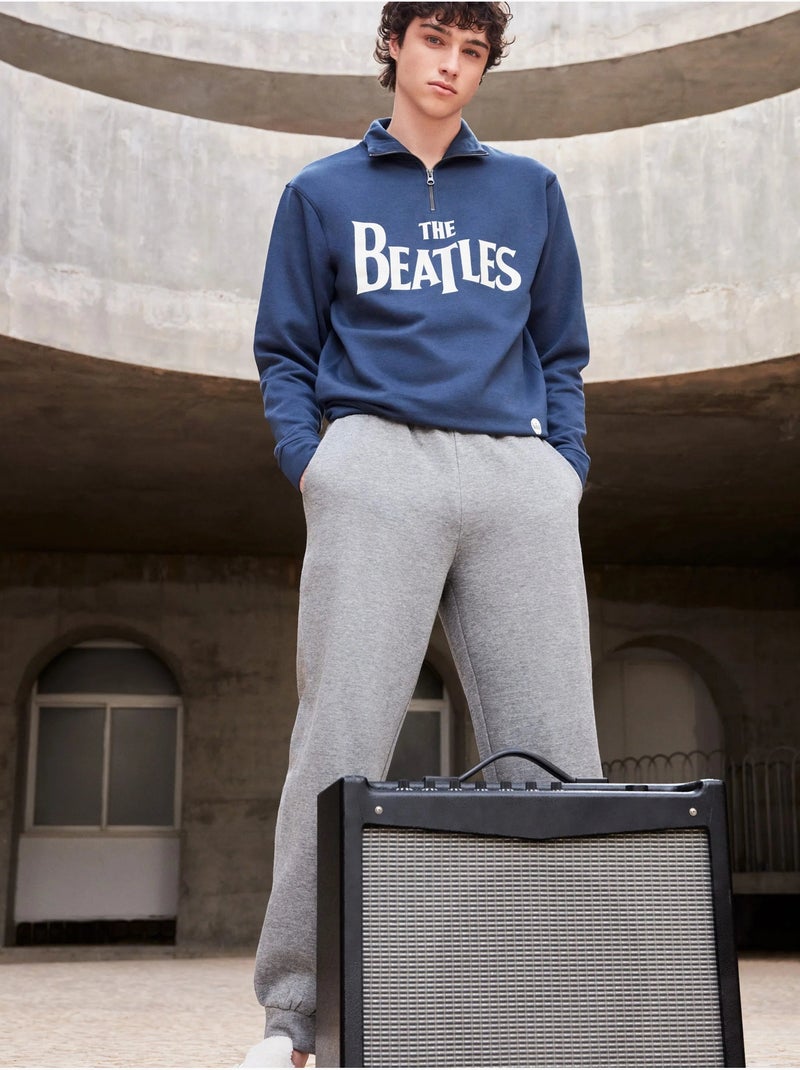 Ensemble homme the beatles molleton intérieur gratté Bleu pétrole - Kiabi