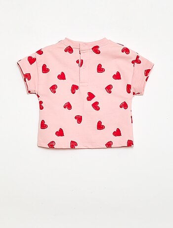 Ensemble imprimé 2 pièces short + T-shirt