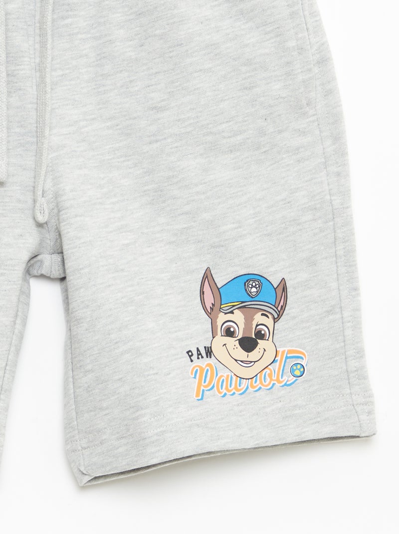 Ensemble imprimé 'Pat patrouille' sweat + short en coton Gris - Kiabi
