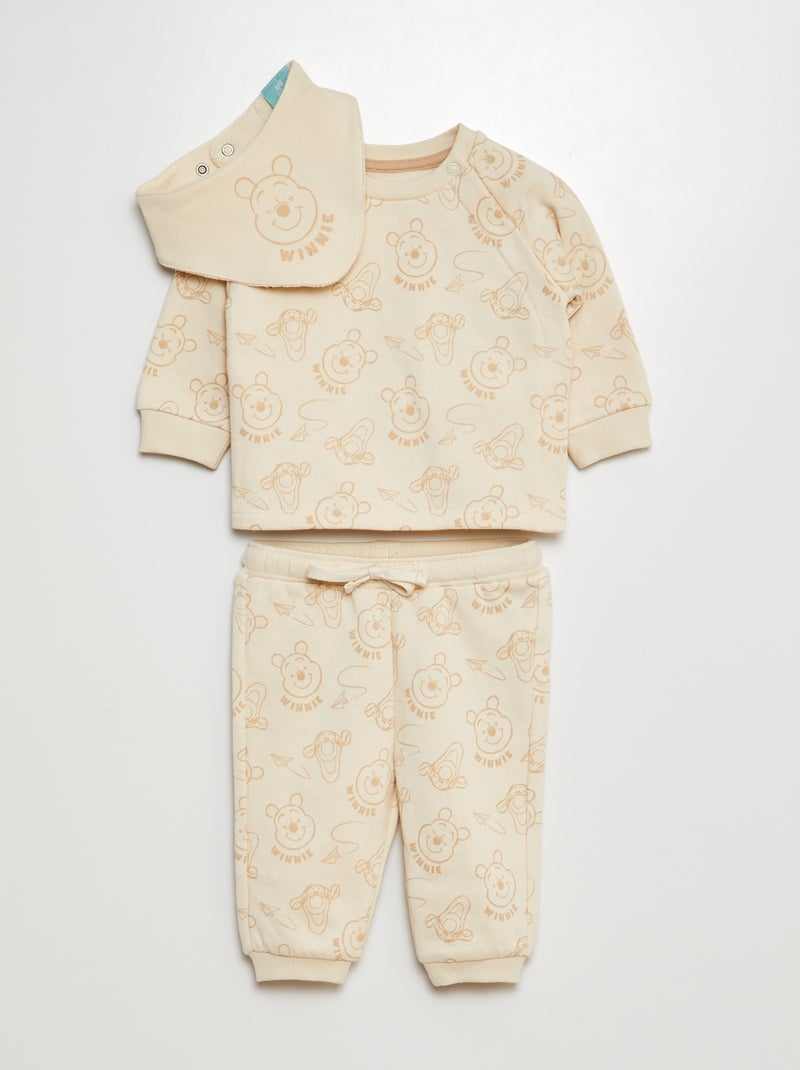 Ensemble jogging 'Disney' en molleton - 2 pièces BEIGE - Kiabi