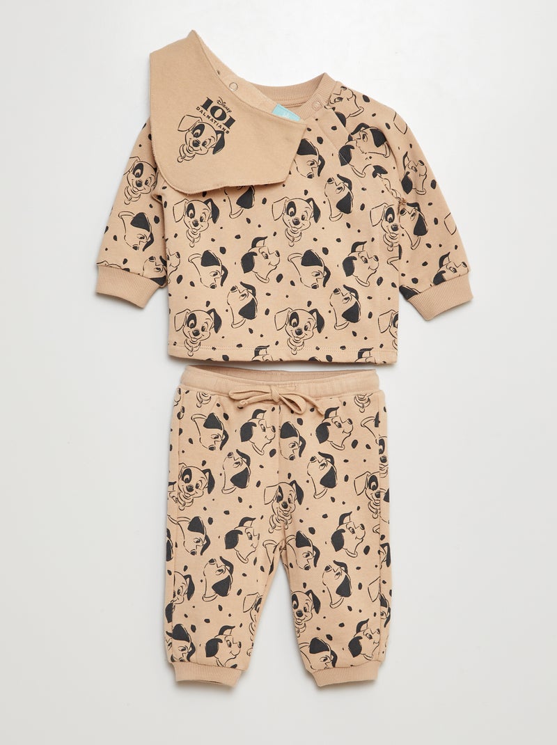 Ensemble jogging 'Disney' en molleton - 2 pièces BEIGE - Kiabi