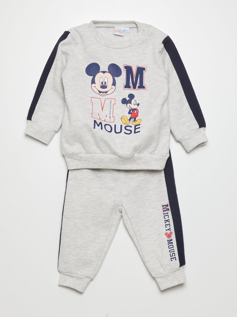 Ensemble jogging 'Mickey' - 2 pièces Gris - Kiabi