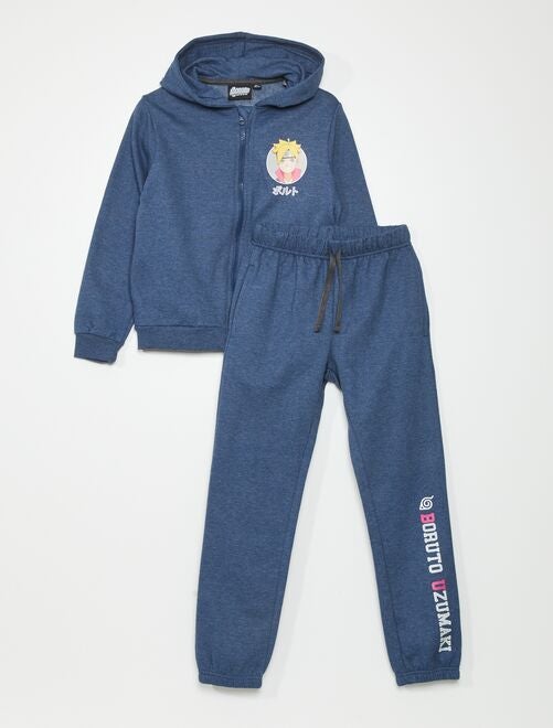Pyjama Jogging Naruto – Sweat à Capuche Et Pantalon – Polaire Douce, Design Naruto Shippuden – Pour Fan, Cadeau, Déguisement