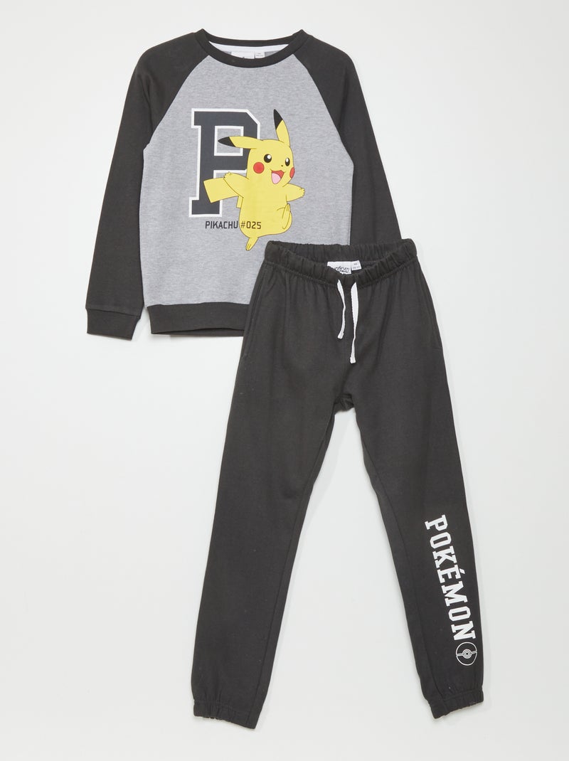 Ensemble jogging 'Pikachu' - 2 pièces Gris - Kiabi