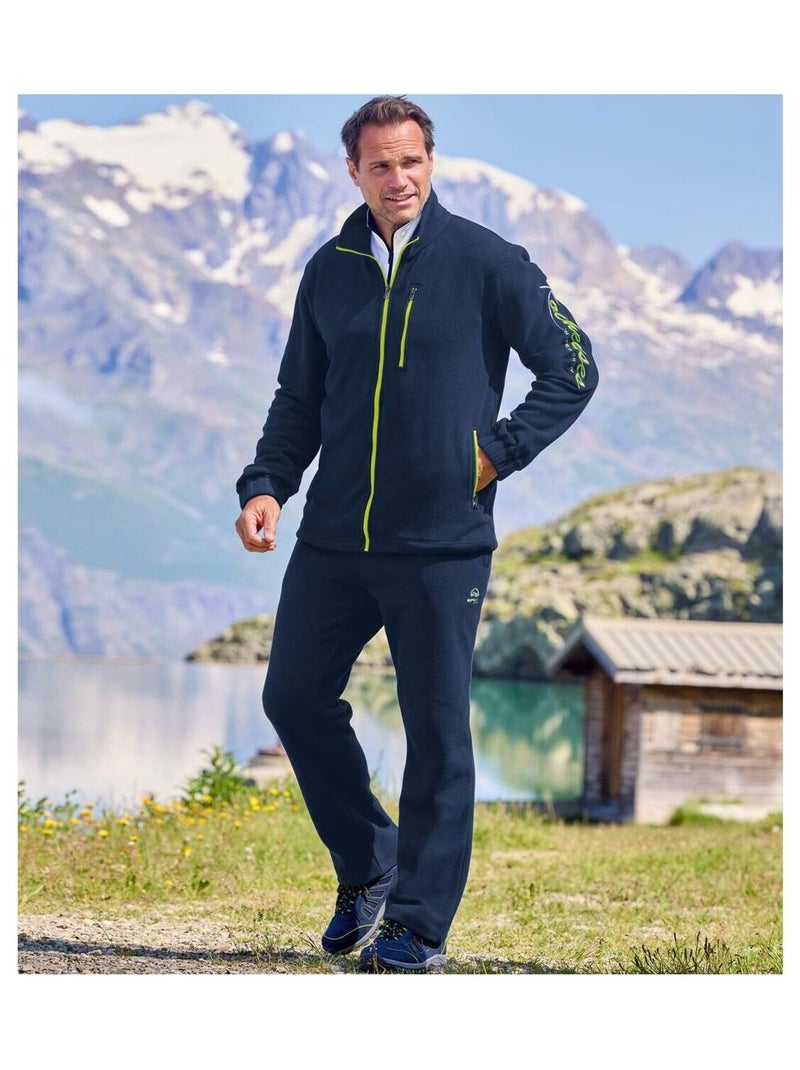 Ensemble Jogging Polaire   - ATLAS FOR MEN Bleu marine - Kiabi