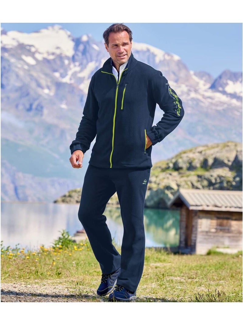 Ensemble jogging polaire   - atlas for men Bleu marine - Kiabi