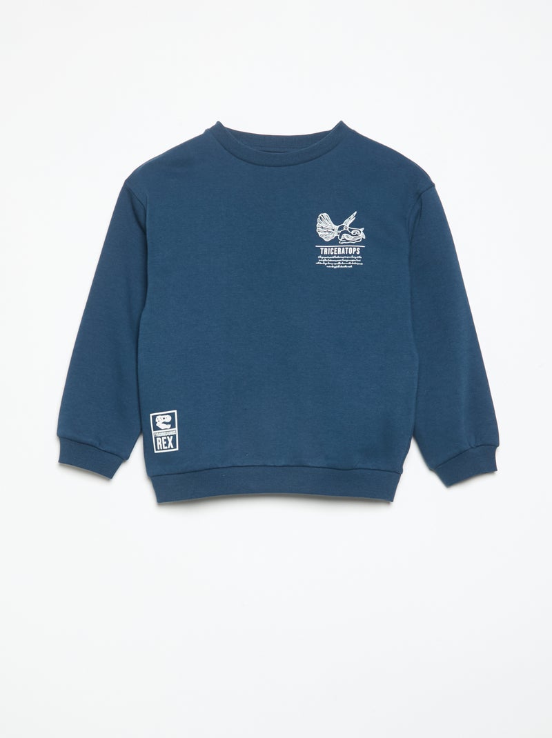 Ensemble jogging sweat + pantalon - 2 pièces Bleu - Kiabi