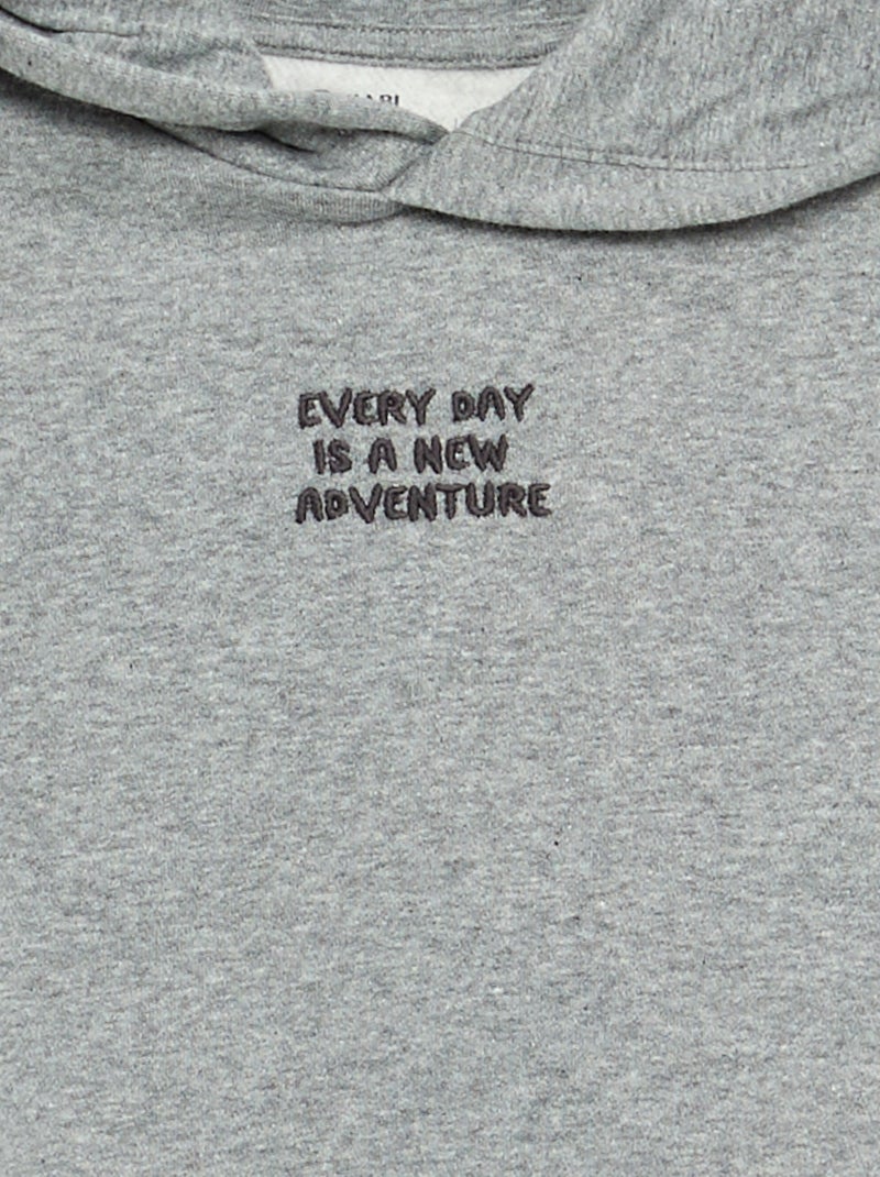 Ensemble jogging sweat + t-shirt - 2 pièces Gris - Kiabi