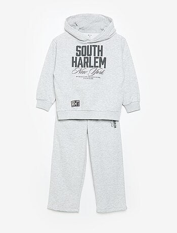 Ensemble jogging sweat zippé à capuche + jogging - 2 pièces