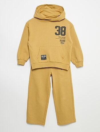 Ensemble jogging sweat zippé à capuche + jogging - 2 pièces