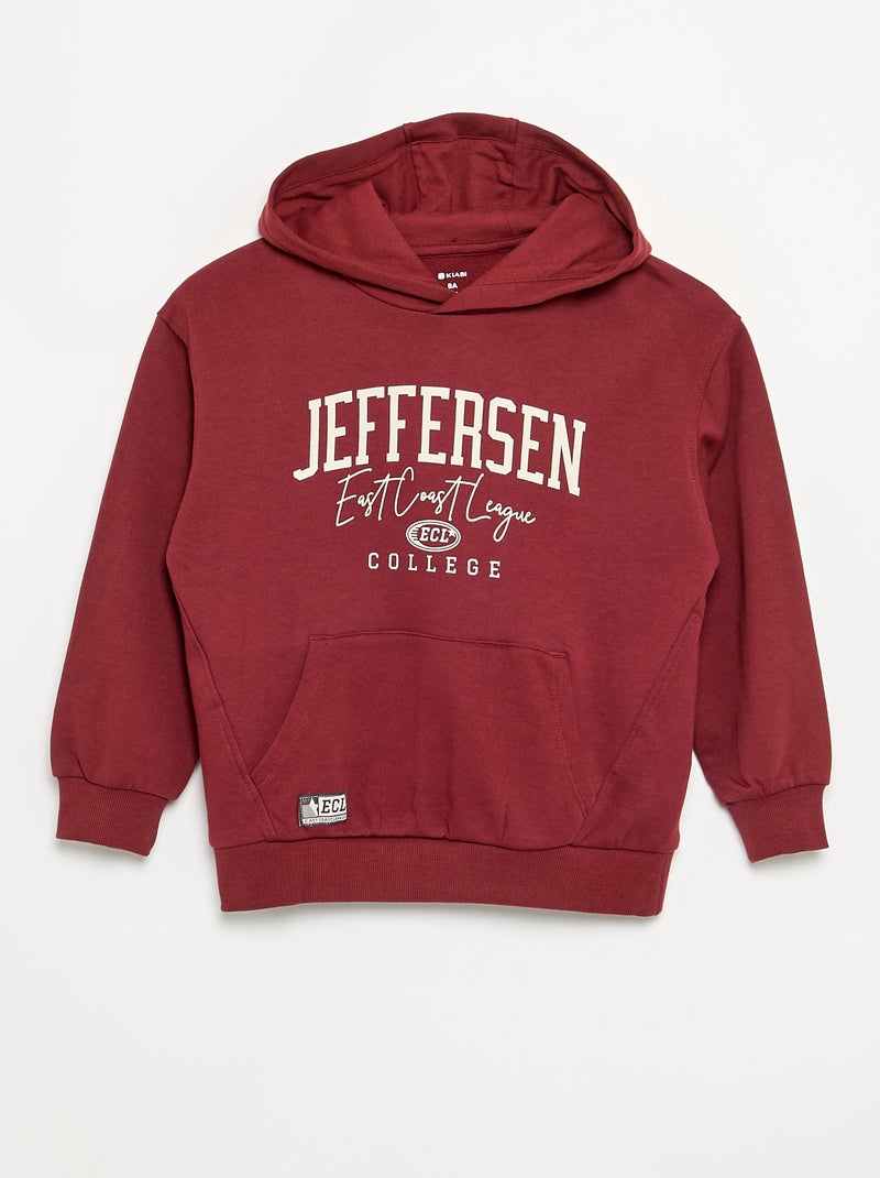 Ensemble jogging sweat zippé à capuche + jogging - 2 pièces Rouge - Kiabi