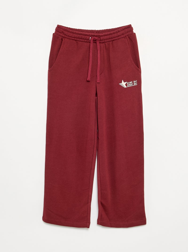 Ensemble jogging sweat zippé à capuche + jogging - 2 pièces Rouge - Kiabi