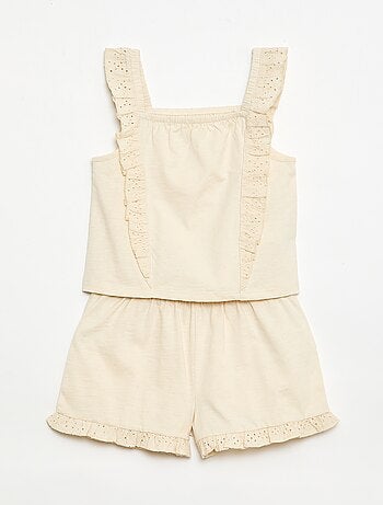 Ensemble léger débardeur + short - 2 pièces