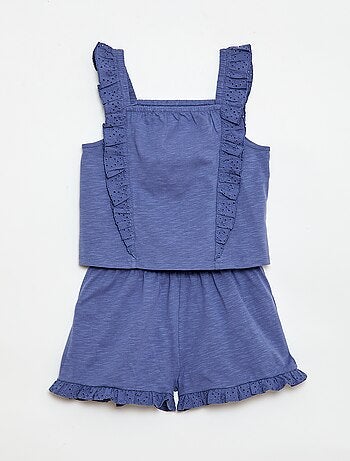 Ensemble léger débardeur + short - 2 pièces