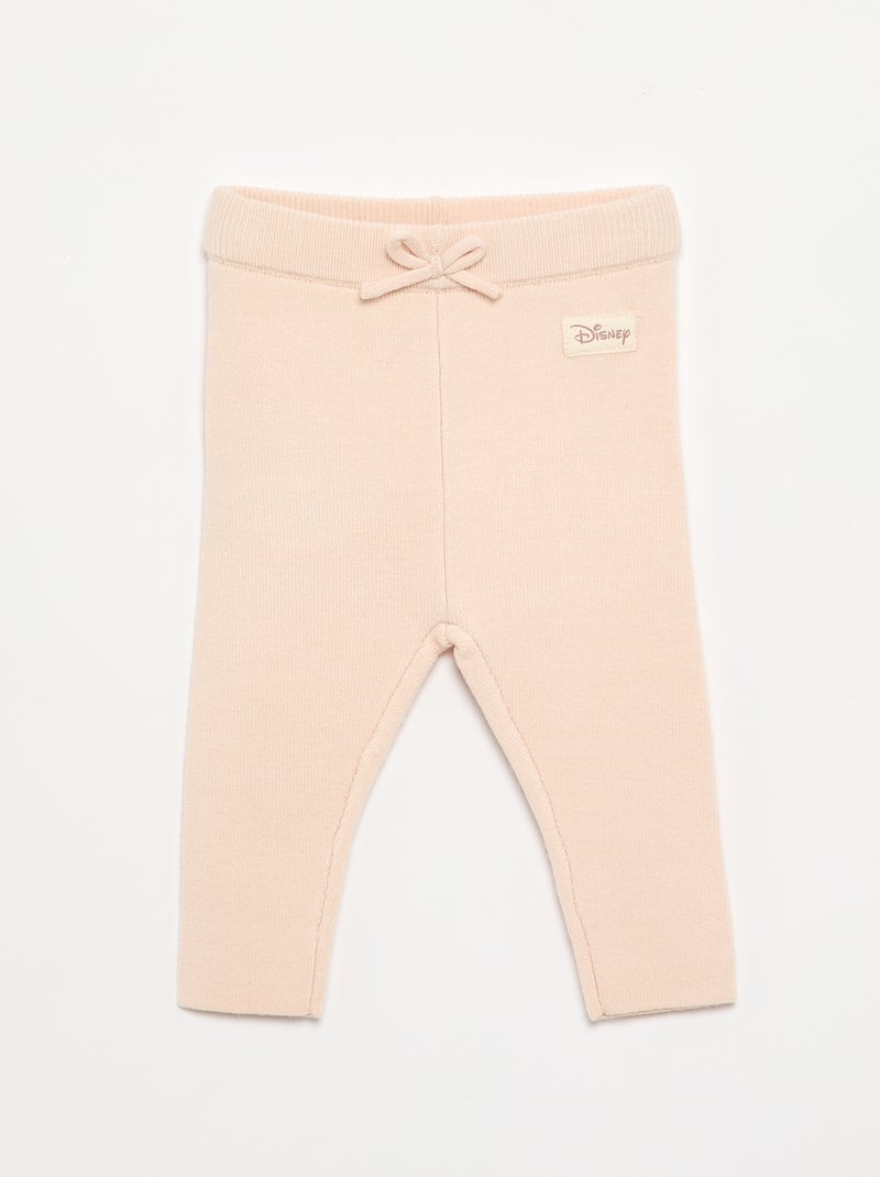 Ensemble 'Marie' 'Disney' 2 pièces en maille tricotée - Pull + legging Beige - Kiabi