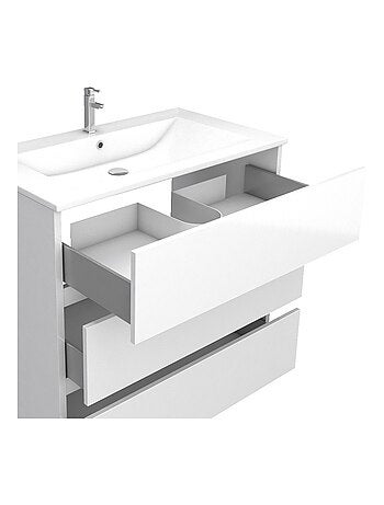 Ensemble meuble vasque et miroir à led