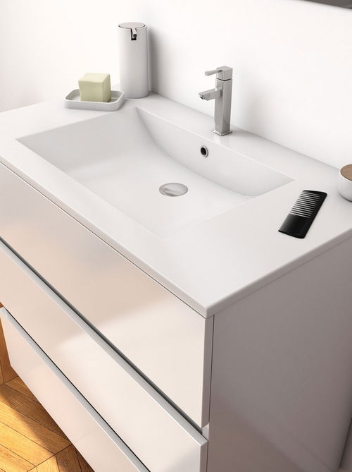 Ensemble meuble vasque et miroir à led - Kiabi Ensemble meuble vasque et miroir à led - Kiabi