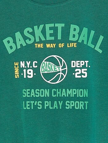 Ensemble molleton imprimé sweat + pantalon - 2 pièces