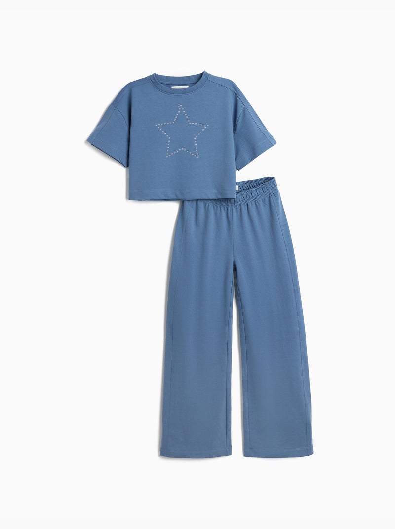 Ensemble molleton, MO Fashion Bleu - Kiabi