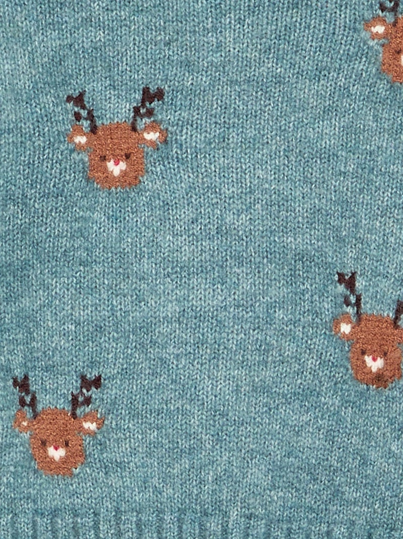 Ensemble 'Noël' 2 pièces - Pull + legging Bleu - Kiabi