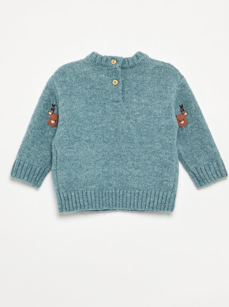 Ensemble 'Noël' 2 pièces - Pull + legging Bleu - Kiabi