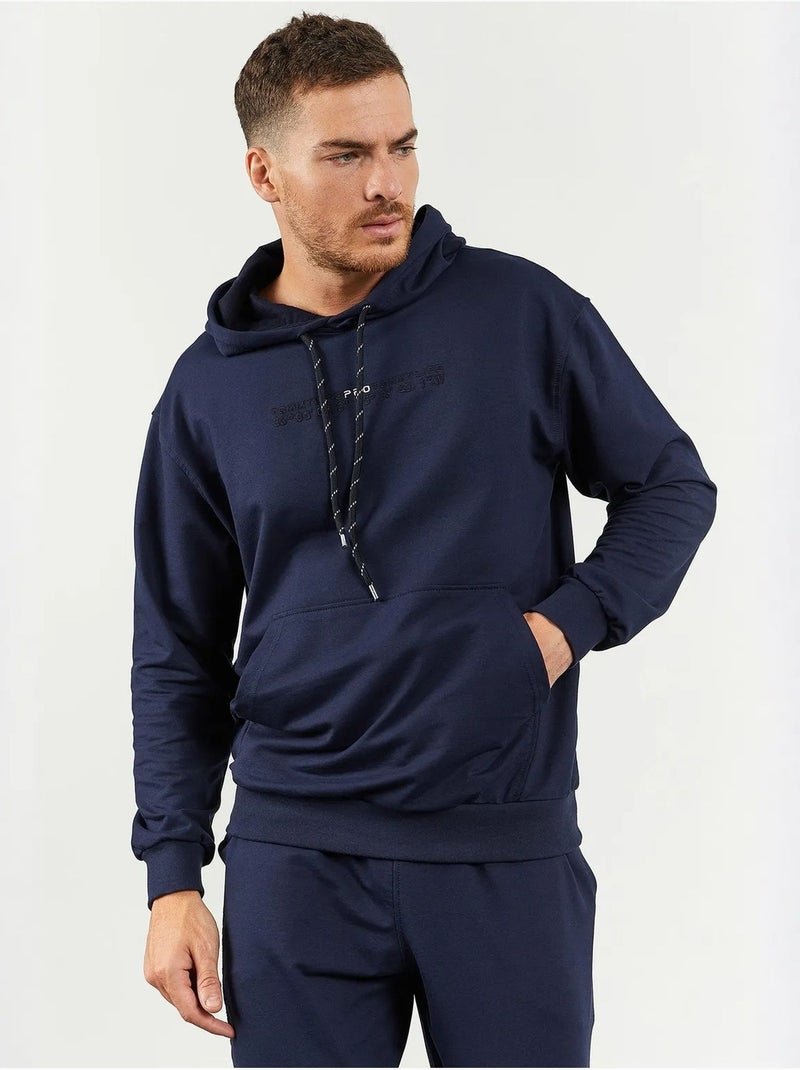 Ensemble oversize sweat à capuche et pantalon tommy Bleu marine - Kiabi