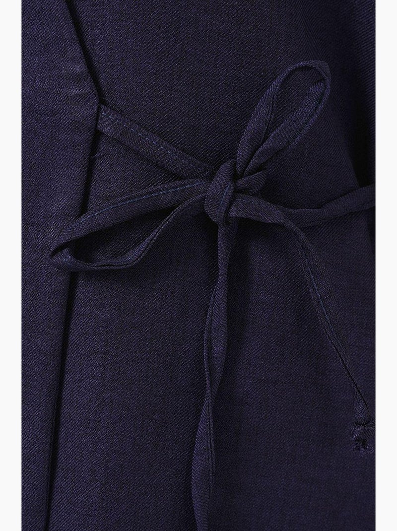 Ensemble pantalon kimono surdimensionné à col en v et fermeture à nouer bdart Bleu marine - Kiabi