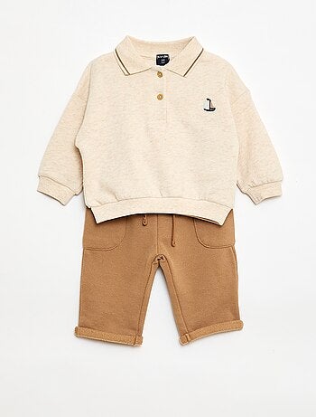 Ensemble polo + pantalon - 2 pièces