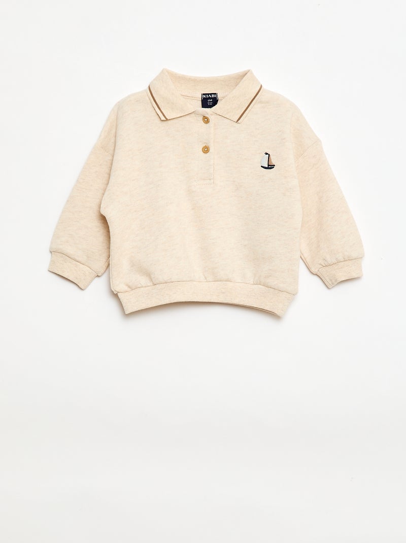 Ensemble polo + pantalon - 2 pièces Beige - Kiabi