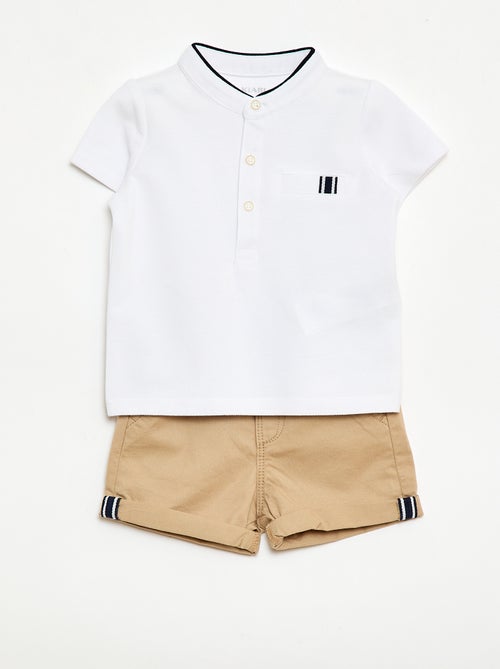 Ensemble polo + short - 2 pièces - Kiabi