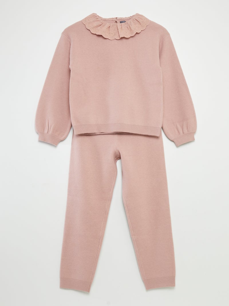 Ensemble pull et pantalon - 2 pièces Rose - Kiabi