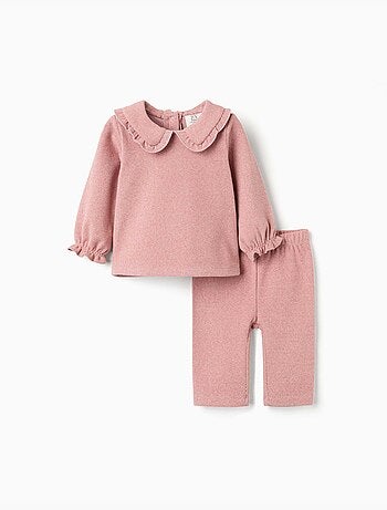 Ensemble pull et pantalon en maille