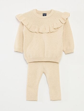 Ensemble pull + legging en maille