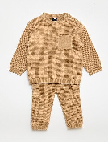 Ensemble pull + pantalon en maille - 2 pièces