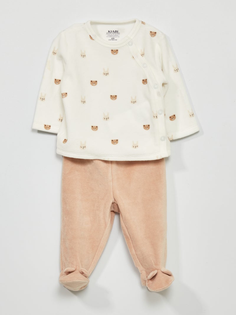 Ensemble pyjama - 2 pièces Blanc - Kiabi