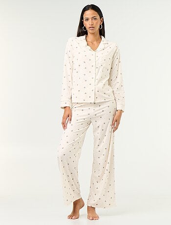 Ensemble pyjama 2 pièces - Chemisier + pantalon