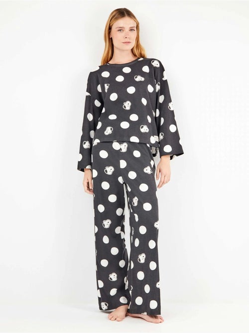 Ensemble pyjama à gros pois snoopy - Kiabi Ensemble pyjama à gros pois snoopy - Kiabi