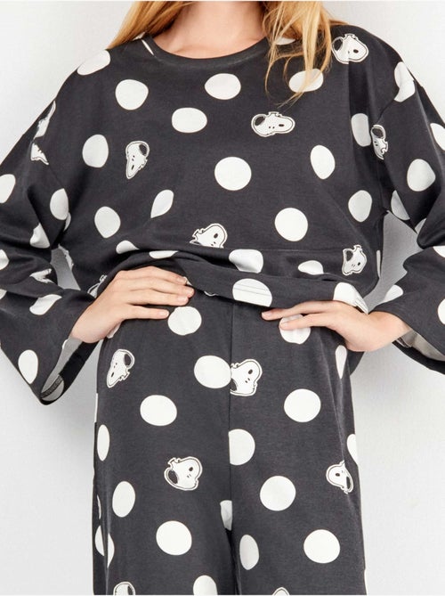 Ensemble pyjama à gros pois snoopy - Kiabi Ensemble pyjama à gros pois snoopy - Kiabi