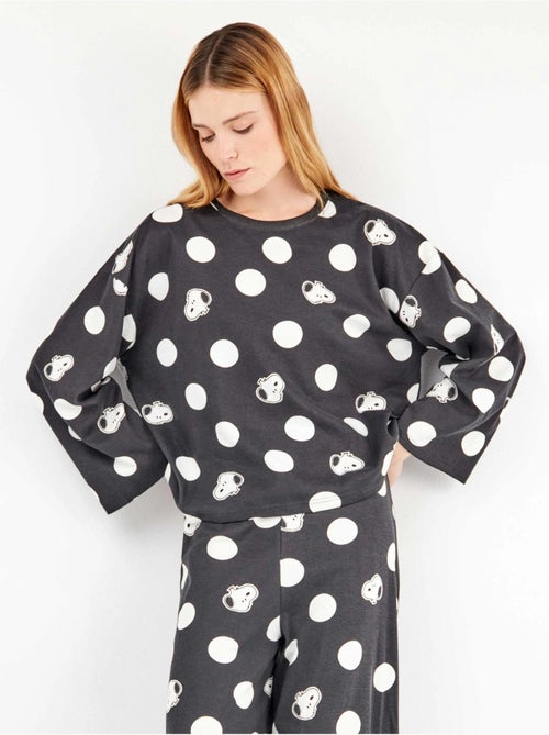 Ensemble pyjama à gros pois snoopy - Kiabi Ensemble pyjama à gros pois snoopy - Kiabi