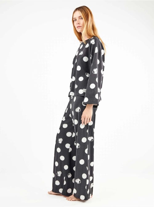 Ensemble pyjama à gros pois snoopy - Kiabi Ensemble pyjama à gros pois snoopy - Kiabi