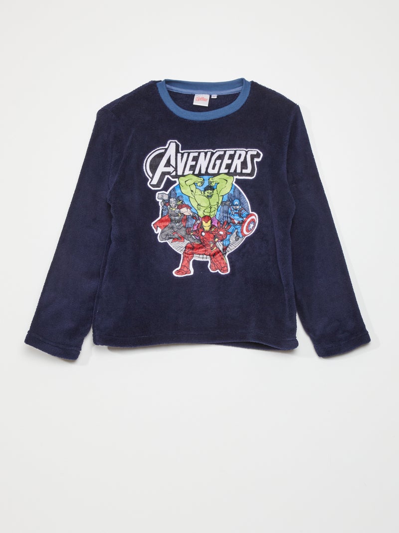 Pyjama Long Marvel Spiderman Pour Garçon – Rouge Et Bleu, Motif Complet Sur Le Haut Et La Jambe