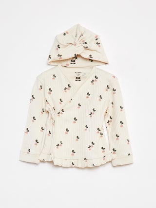 Ensemble pyjama + bonnet - 3 pièces