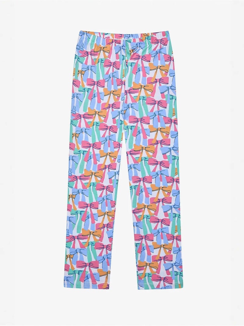 Ensemble pyjama chemise et short à nœuds colorés penti Multicolore - Kiabi
